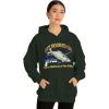 Get Hooked On Jesus – Christian Hoodie Sweatshirt(Forest Green)