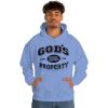 God’s Property – Christian Hoodie Sweatshirt(Carolina Blue)