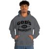 God’s Property – Christian Hoodie Sweatshirt(Dark Heather)