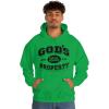 God’s Property – Christian Hoodie Sweatshirt(Irish Green)