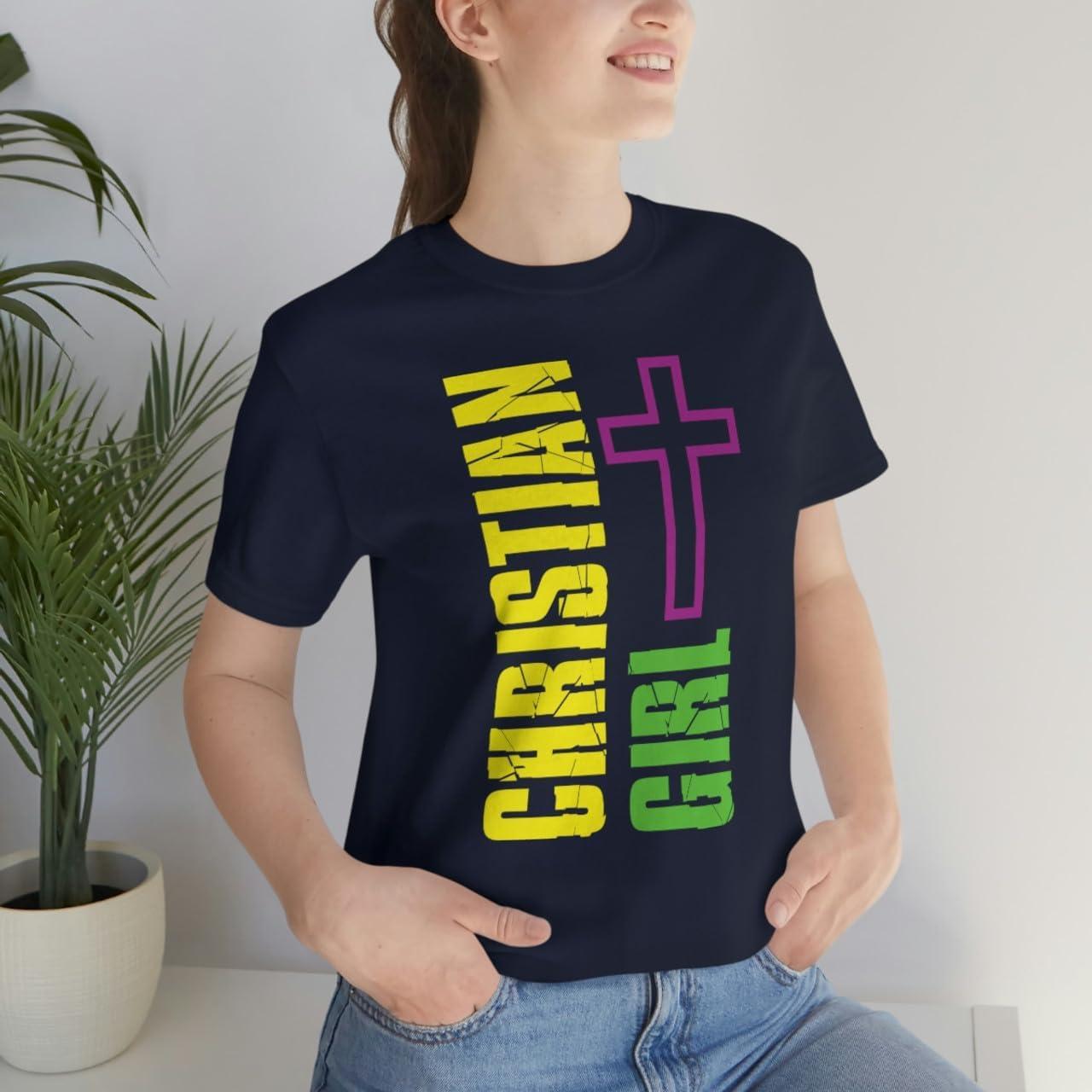 imageChristian Girl Unisex Jersey Short Sleeve TeeNavy