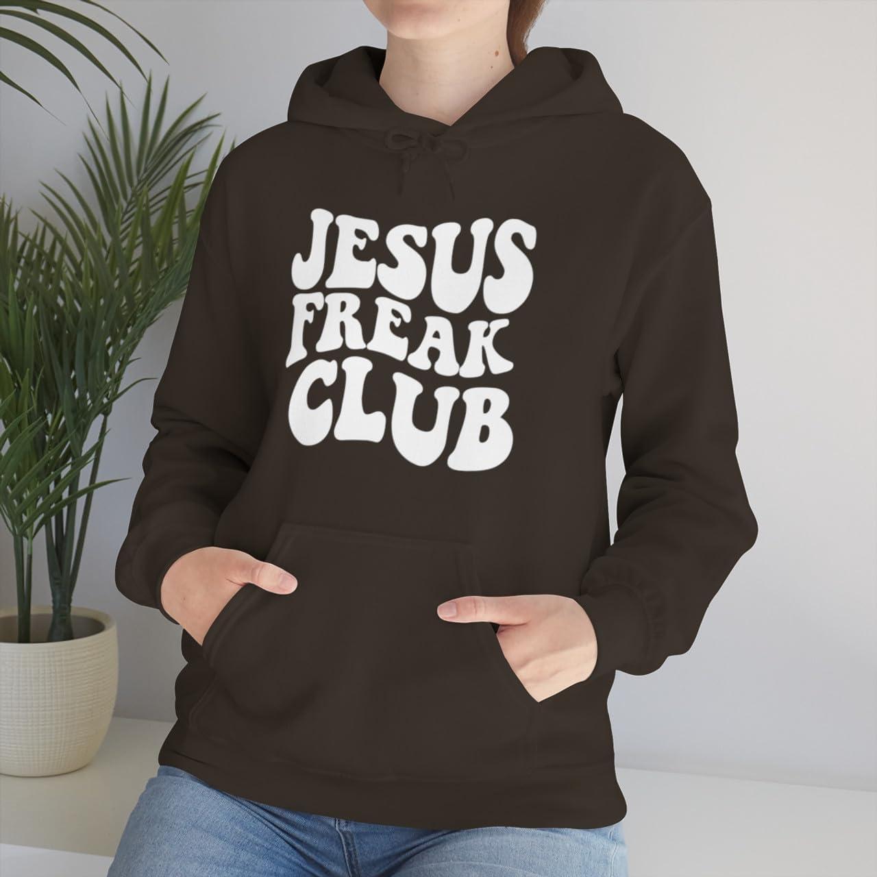 imageJesus Freak Christian Hoodie SweatshirtDark Chocolate