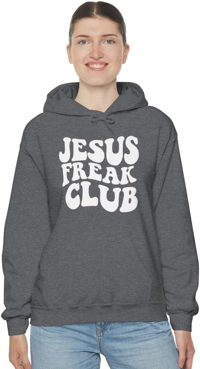 imageJesus Freak Christian Hoodie SweatshirtDark Heather