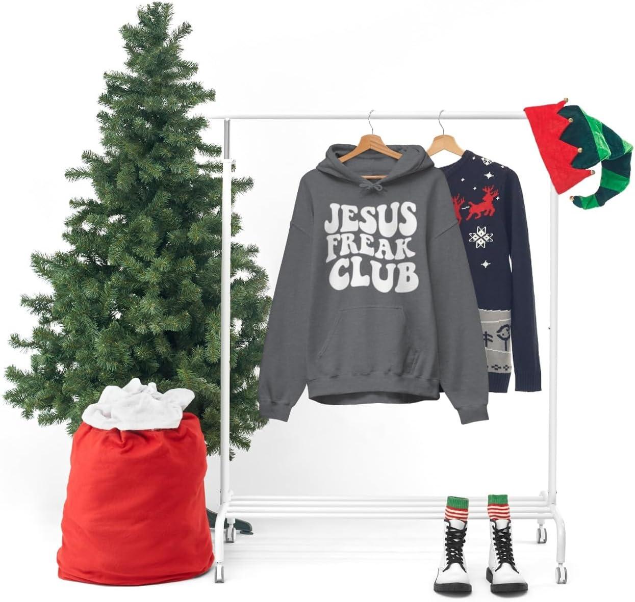 imageJesus Freak Christian Hoodie SweatshirtDark Heather