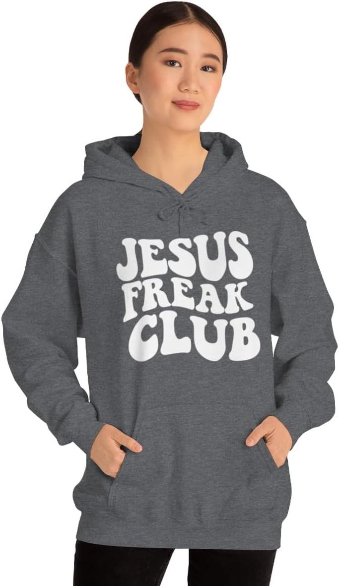imageJesus Freak Christian Hoodie SweatshirtDark Heather