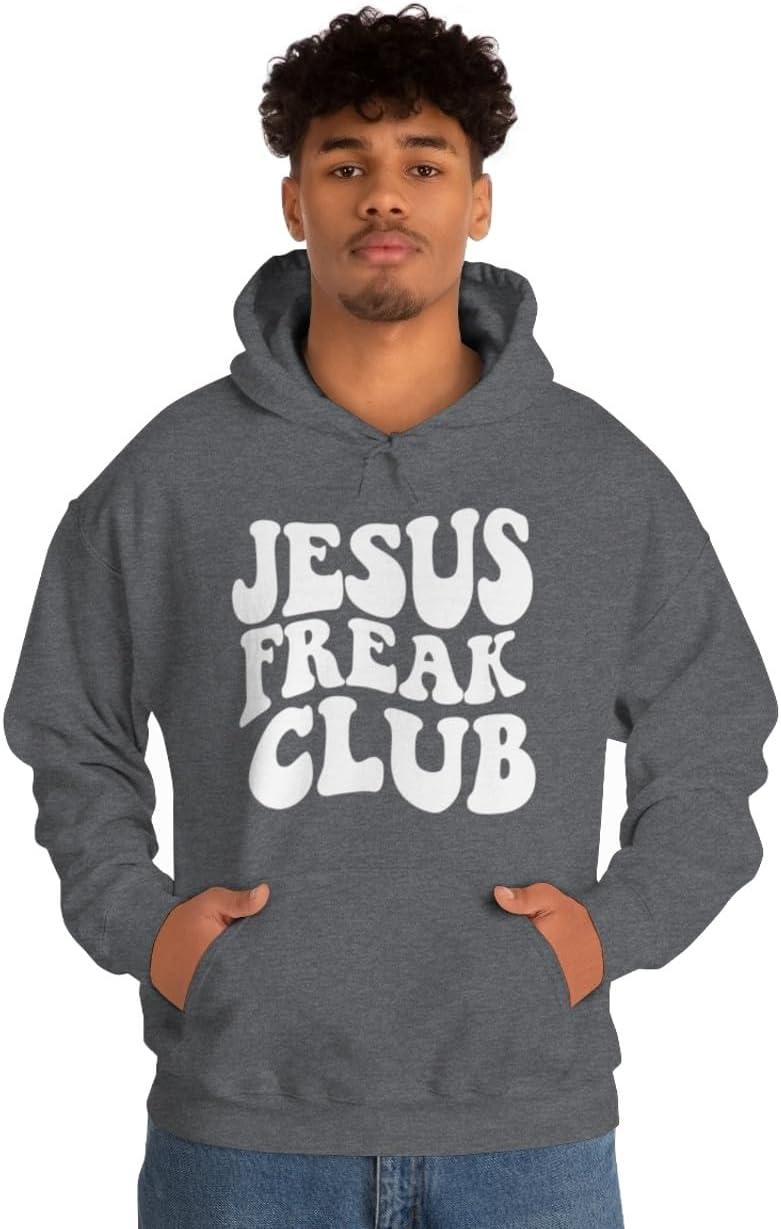 imageJesus Freak Christian Hoodie SweatshirtDark Heather
