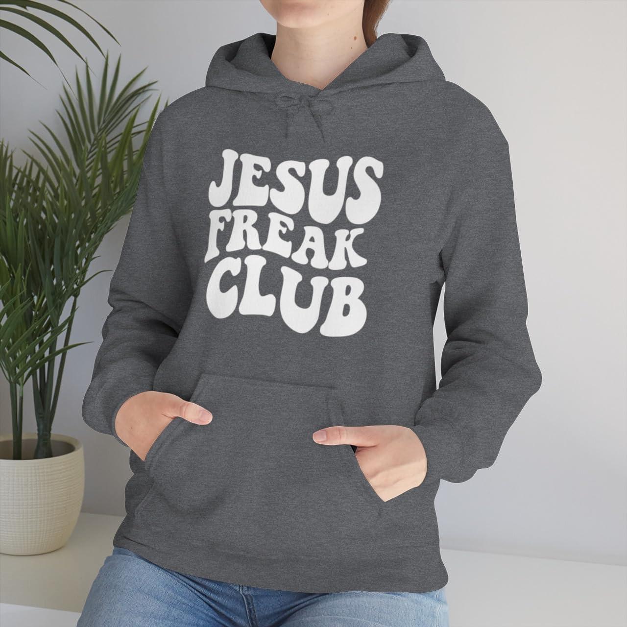 imageJesus Freak Christian Hoodie SweatshirtDark Heather