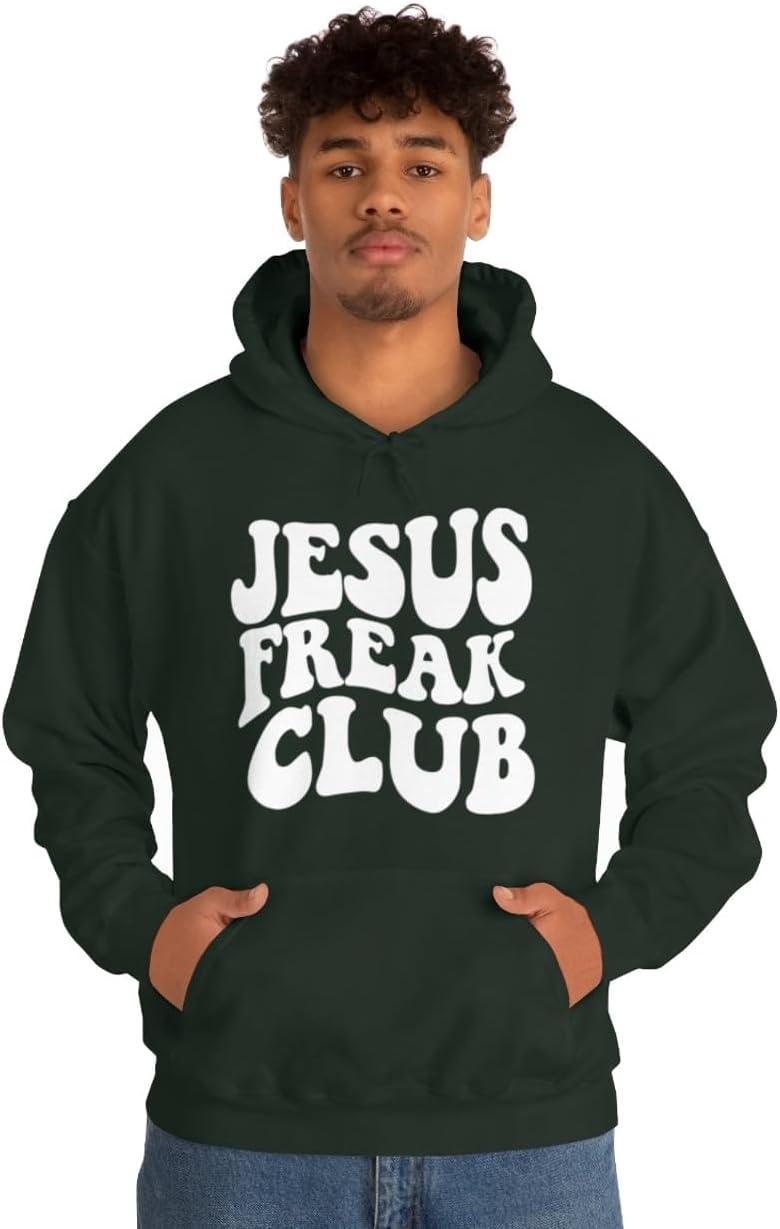 imageJesus Freak Christian Hoodie SweatshirtForest Green