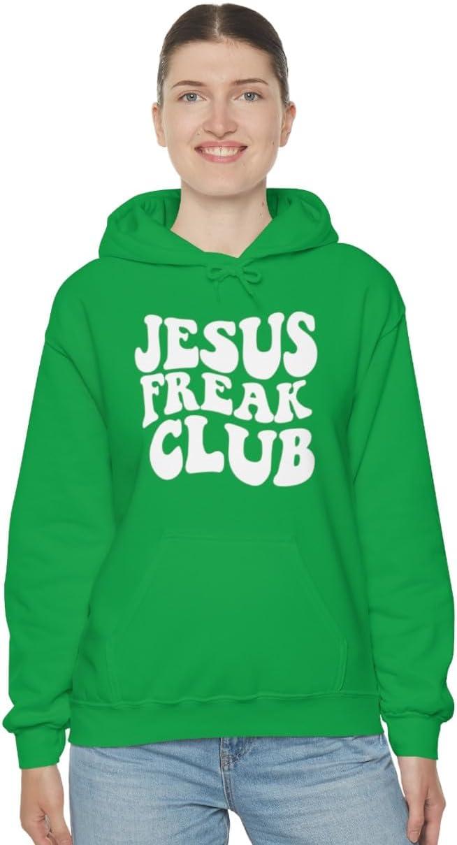 imageJesus Freak Christian Hoodie SweatshirtIrish Green
