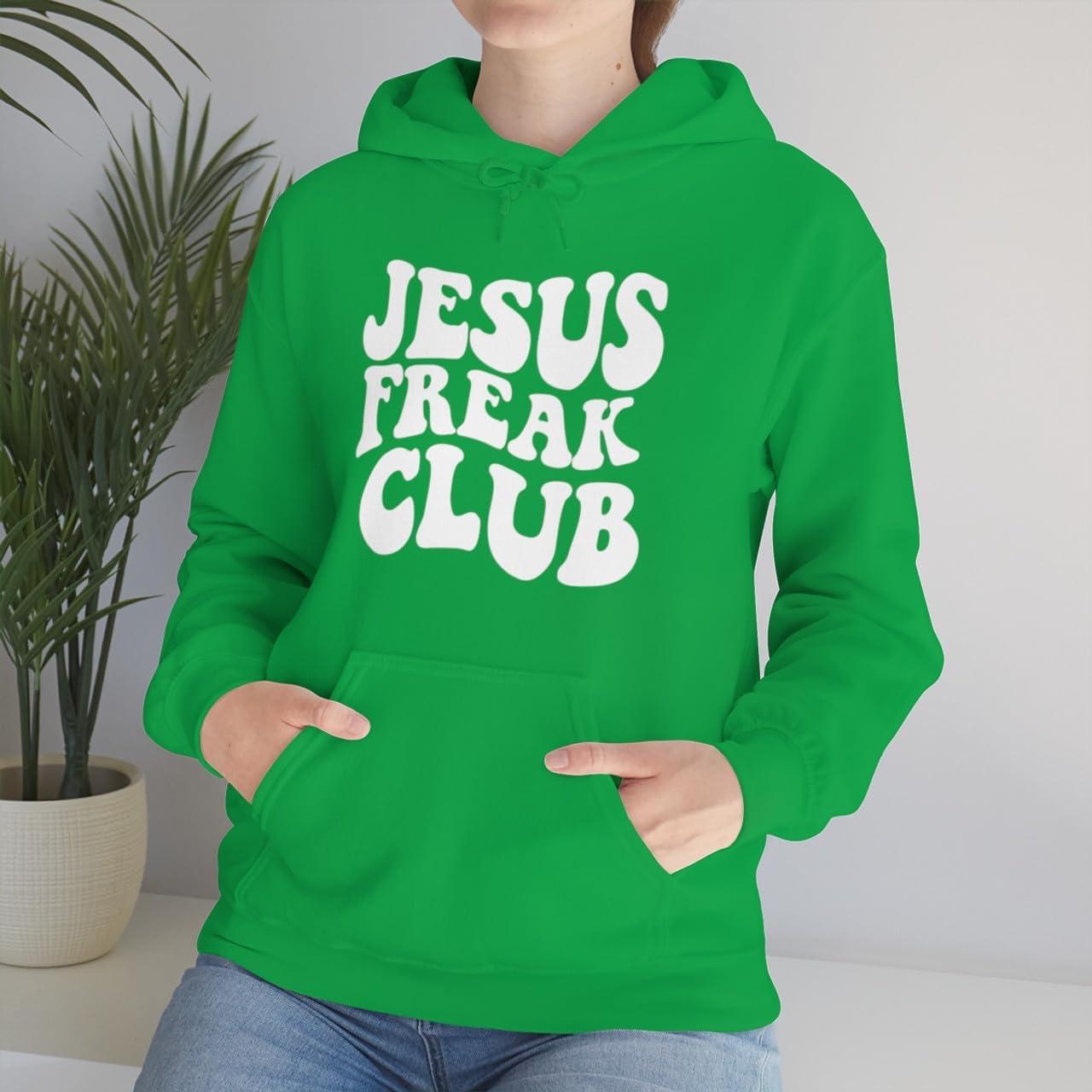 imageJesus Freak Christian Hoodie SweatshirtIrish Green