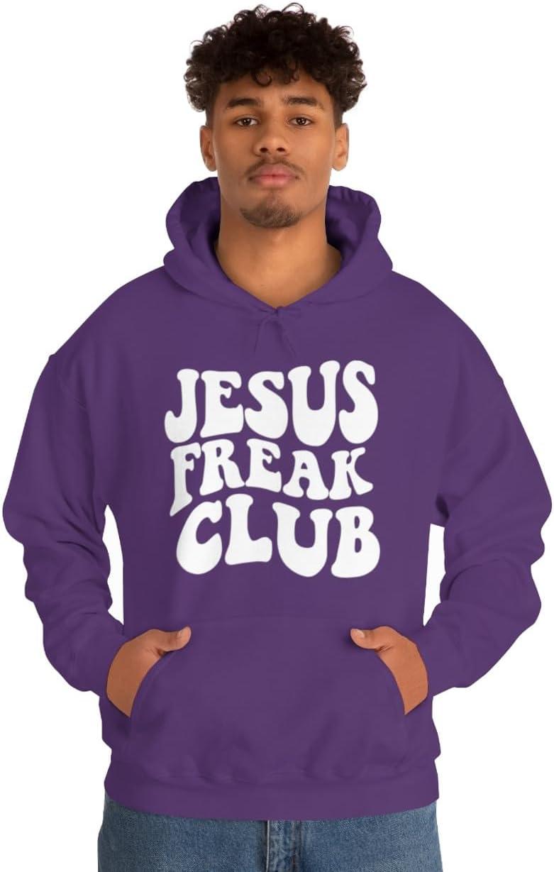 imageJesus Freak Christian Hoodie SweatshirtPurple