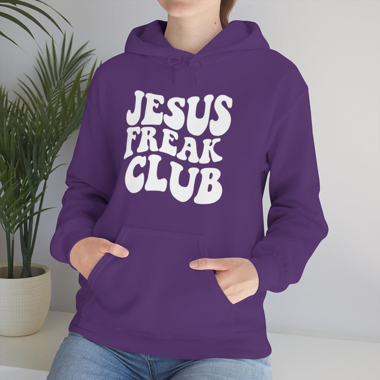 imageJesus Freak Christian Hoodie SweatshirtPurple