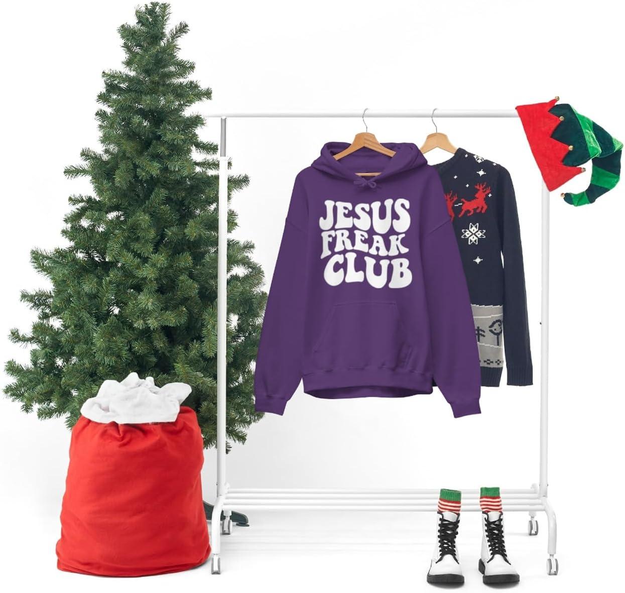 imageJesus Freak Christian Hoodie SweatshirtPurple