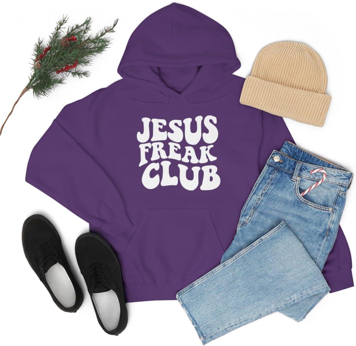 imageJesus Freak Christian Hoodie SweatshirtPurple