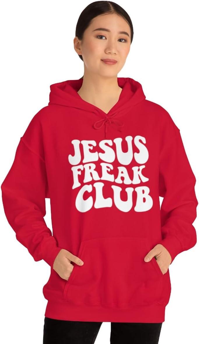 imageJesus Freak Christian Hoodie SweatshirtRed