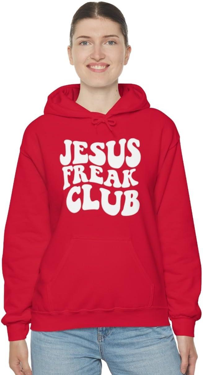 imageJesus Freak Christian Hoodie SweatshirtRed