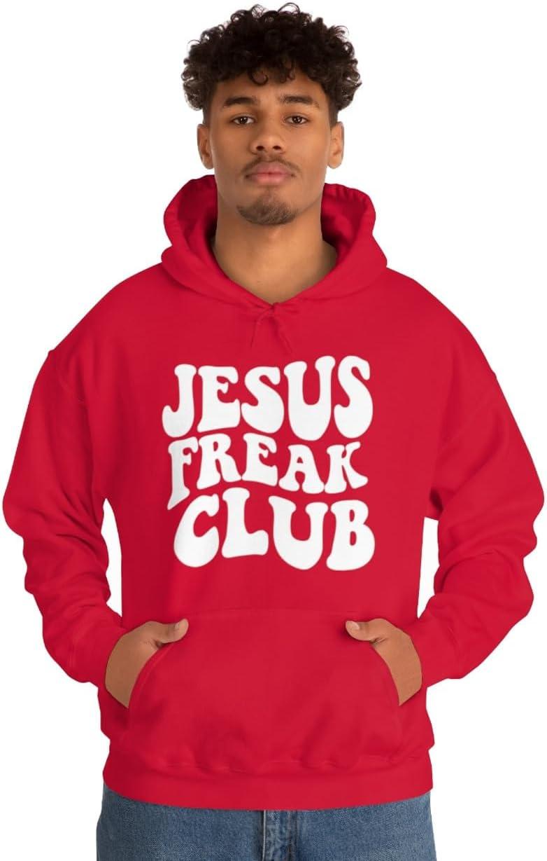 imageJesus Freak Christian Hoodie SweatshirtRed