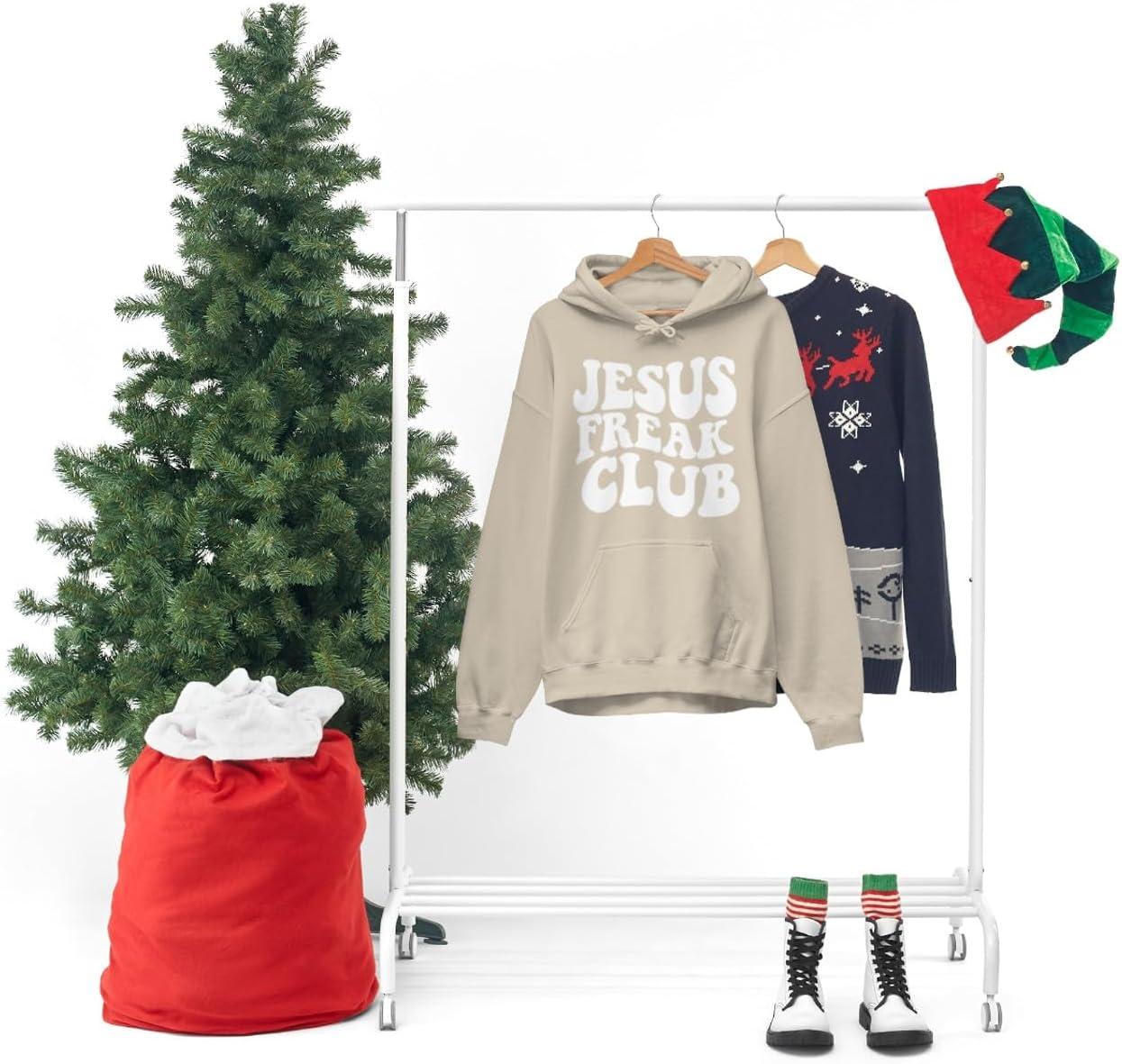 imageJesus Freak Christian Hoodie SweatshirtSand