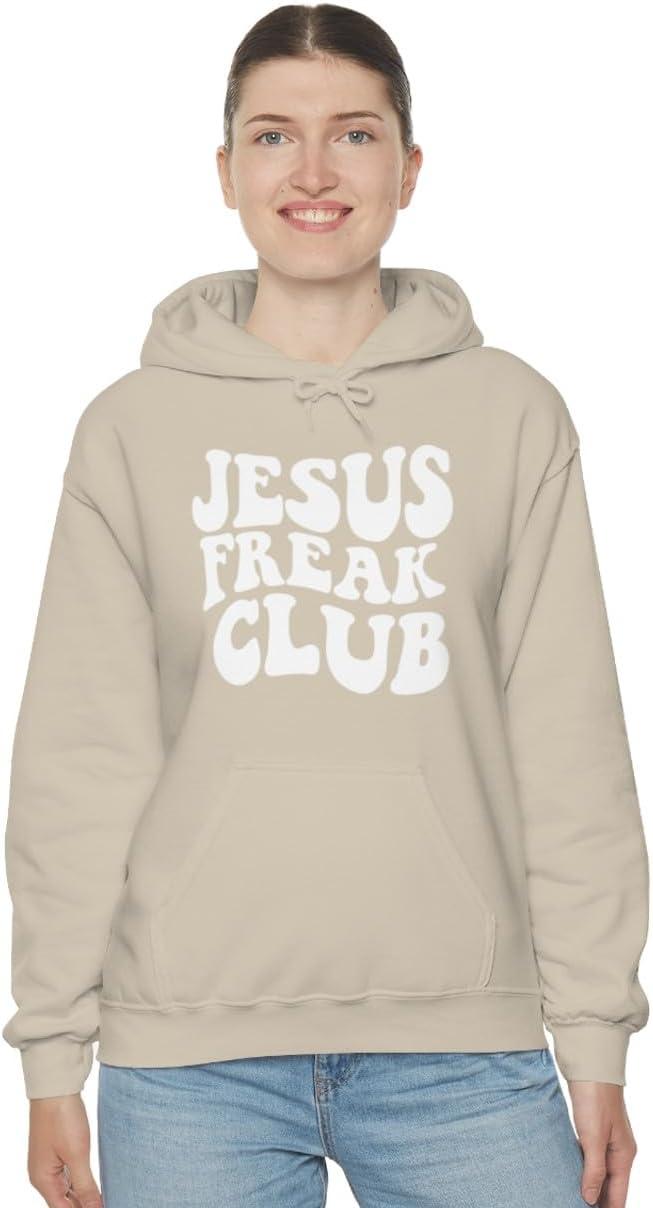imageJesus Freak Christian Hoodie SweatshirtSand