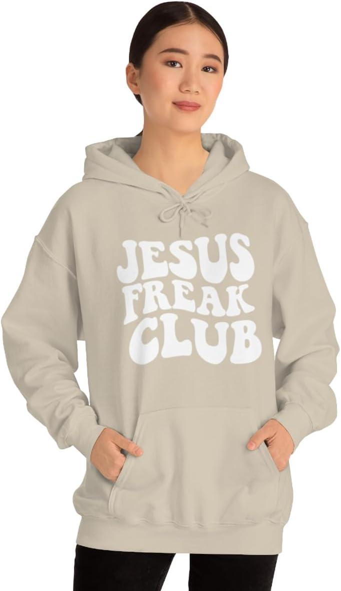 imageJesus Freak Christian Hoodie SweatshirtSand