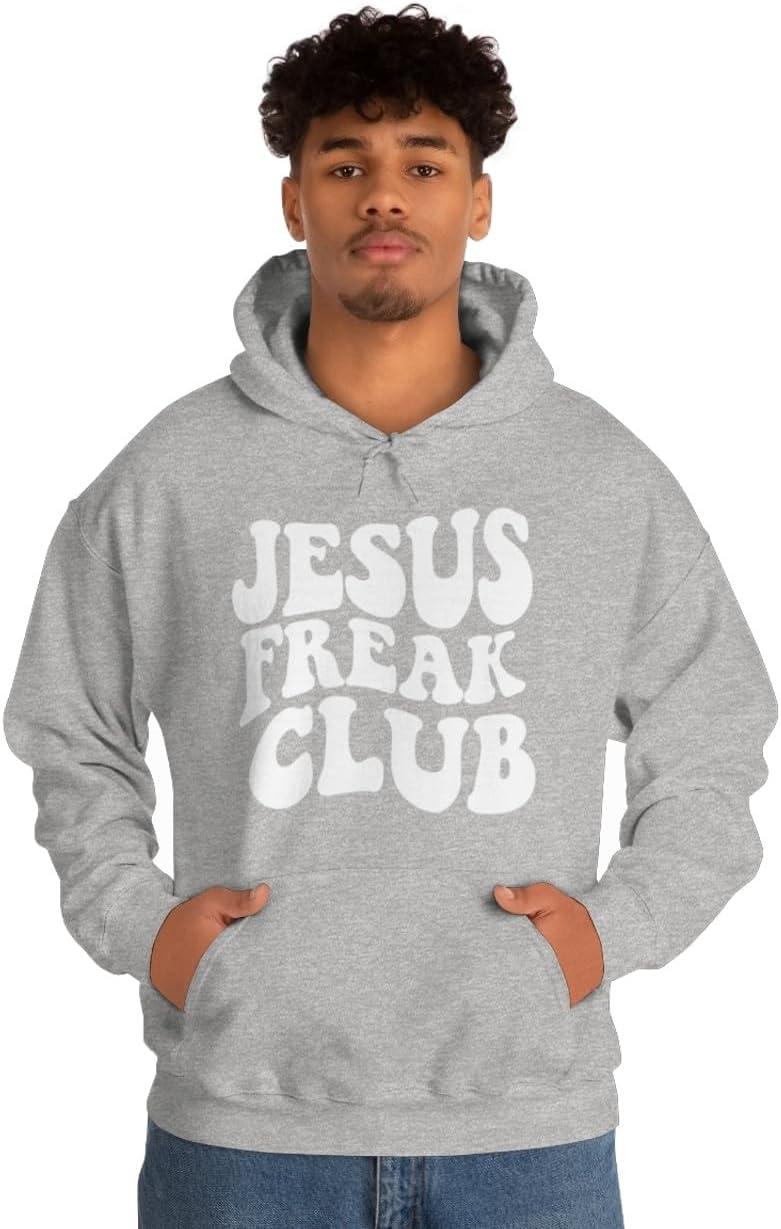 imageJesus Freak Christian Hoodie SweatshirtSport Grey