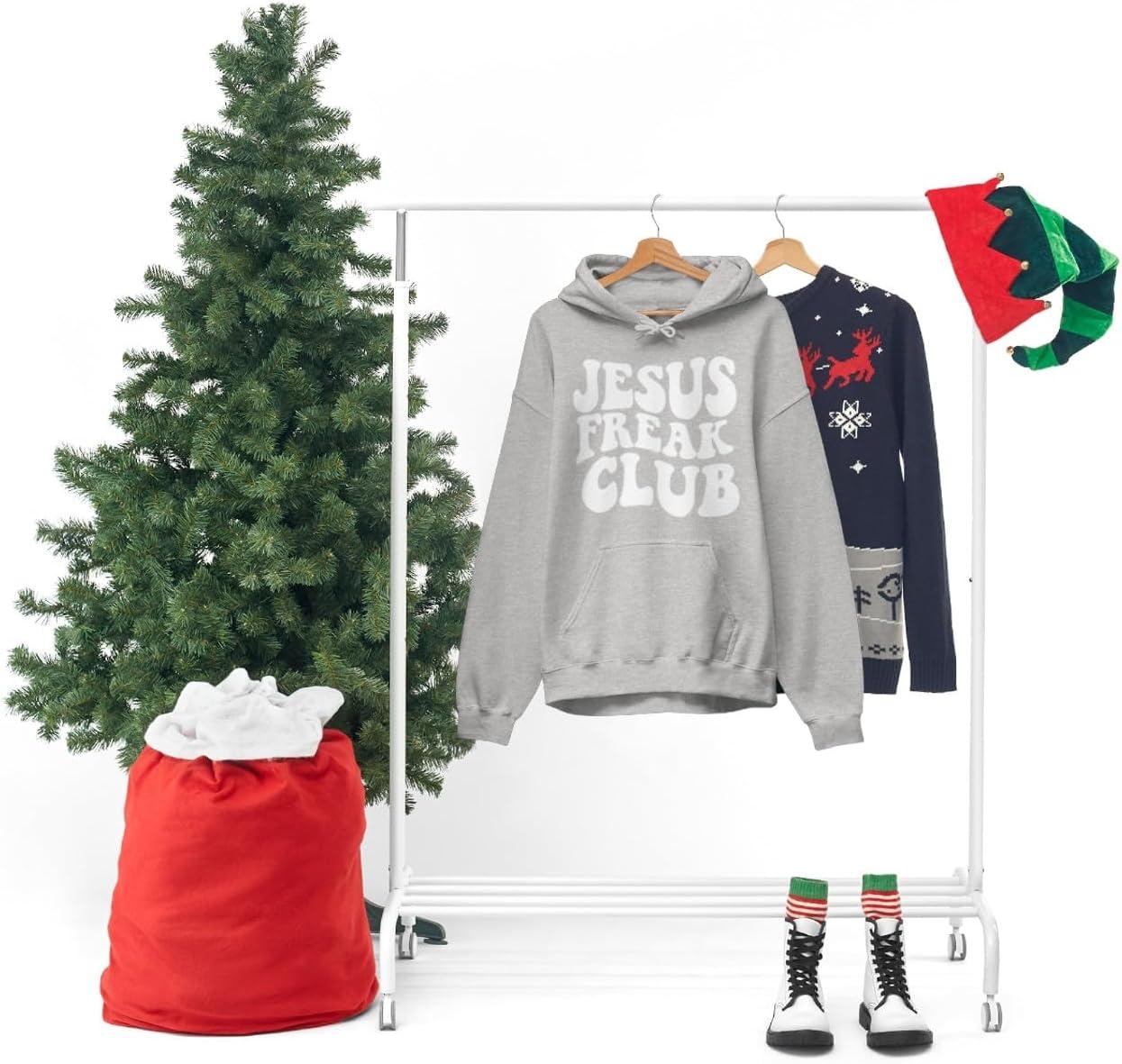 imageJesus Freak Christian Hoodie SweatshirtSport Grey