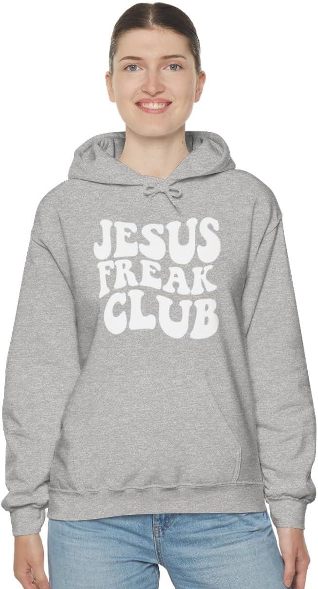 imageJesus Freak Christian Hoodie SweatshirtSport Grey
