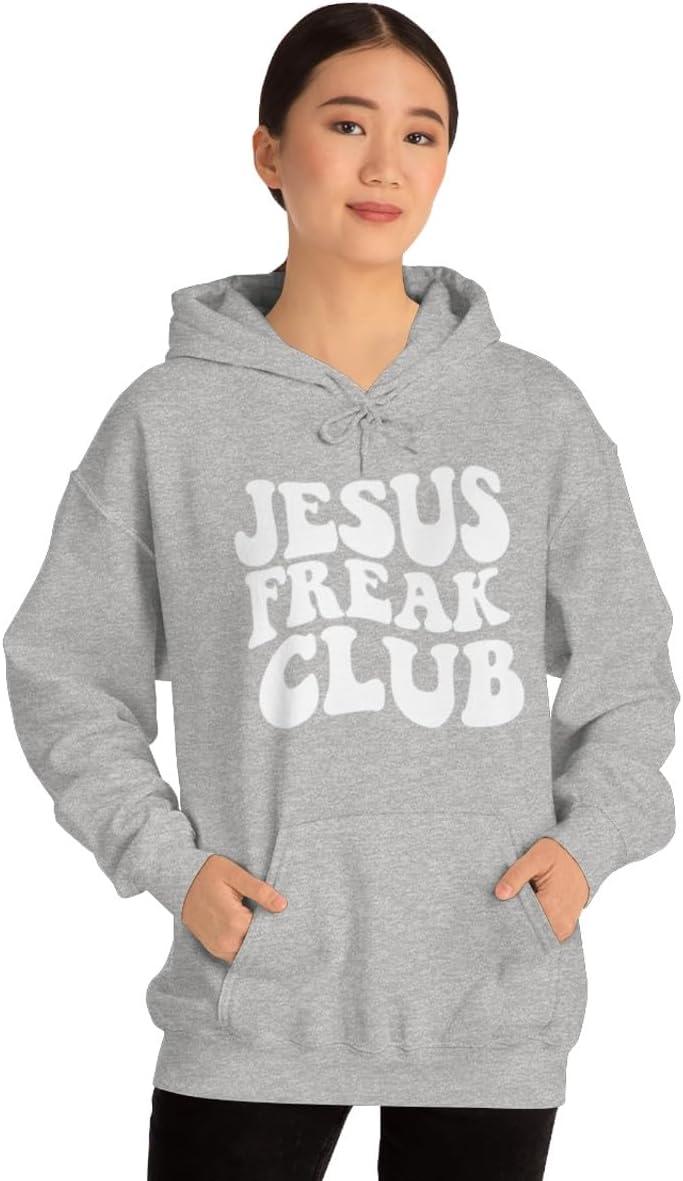 imageJesus Freak Christian Hoodie SweatshirtSport Grey