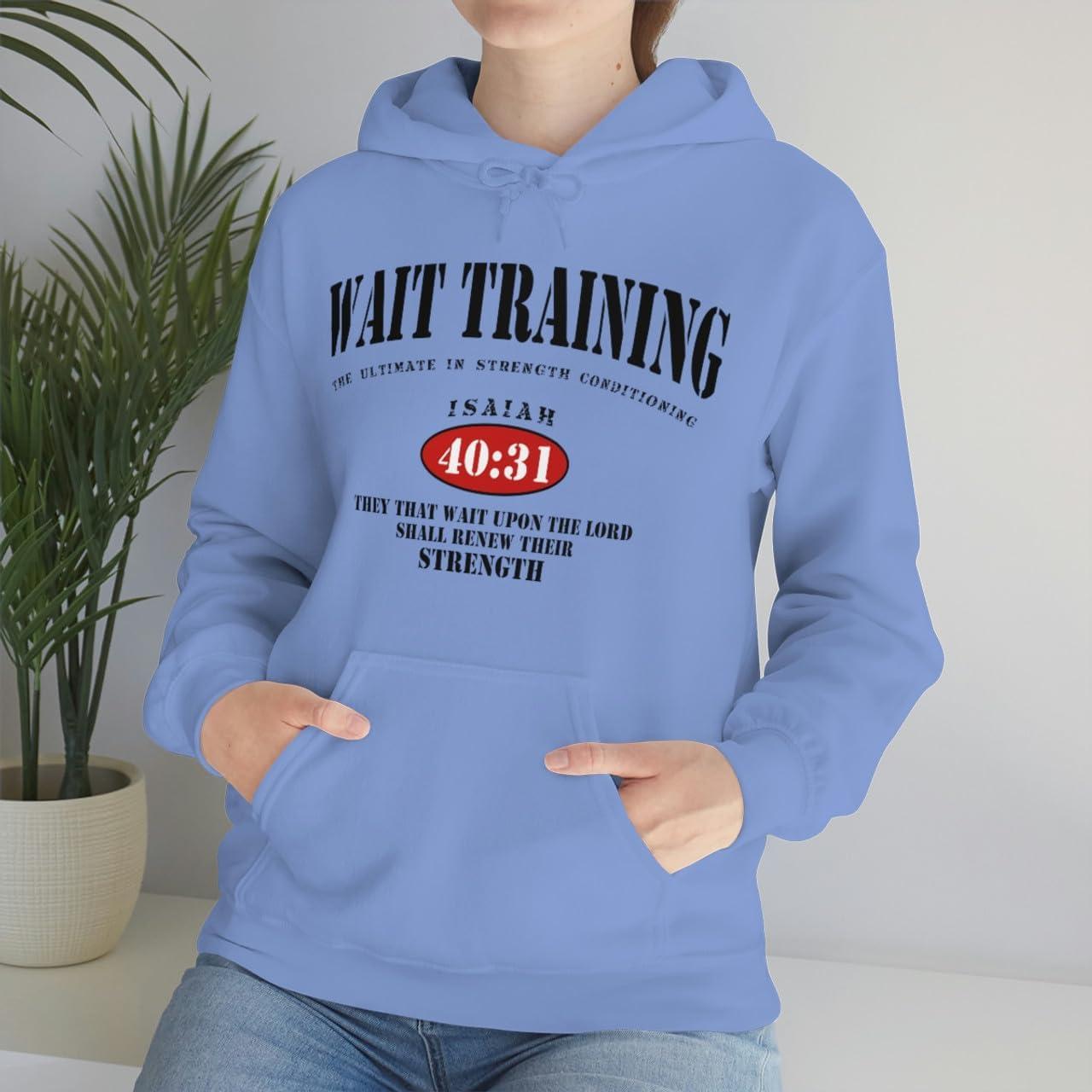 imageWait Training The Ultimate In Strength Training HoodieCarolina Blue