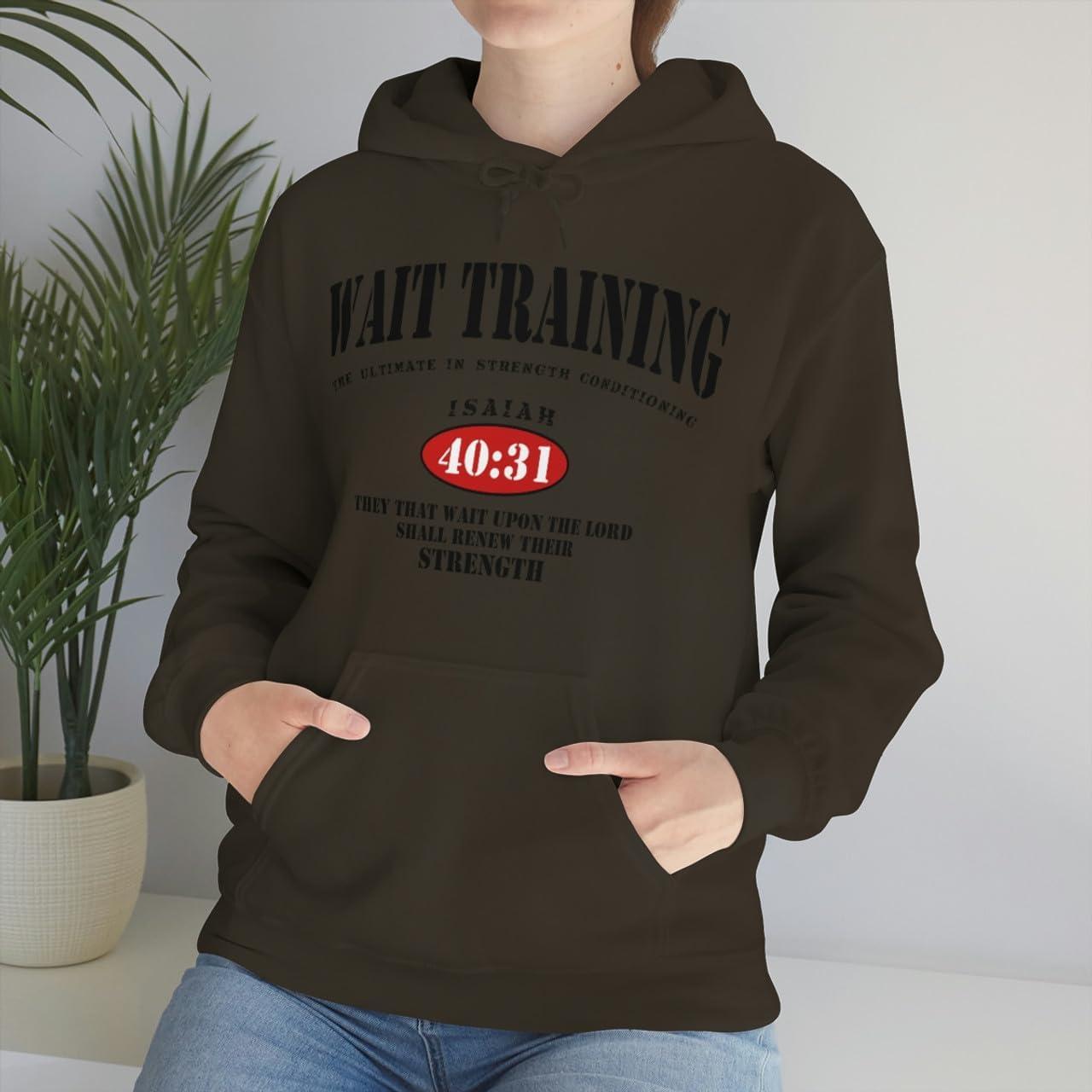 imageWait Training The Ultimate In Strength Training HoodieDark Chocolate