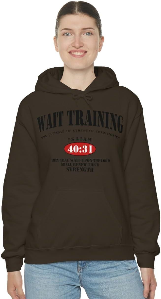 imageWait Training The Ultimate In Strength Training HoodieDark Chocolate