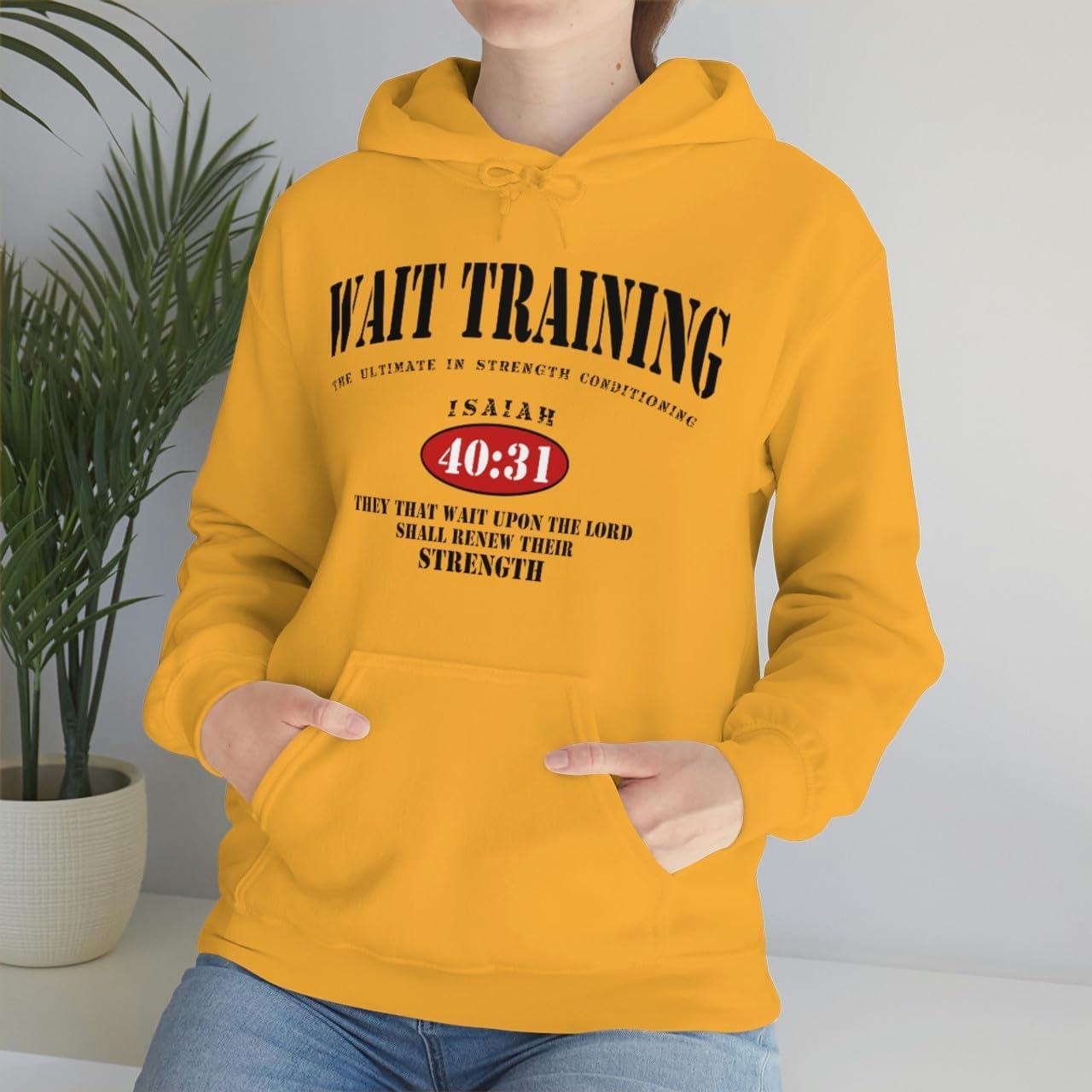 imageWait Training The Ultimate In Strength Training HoodieGold