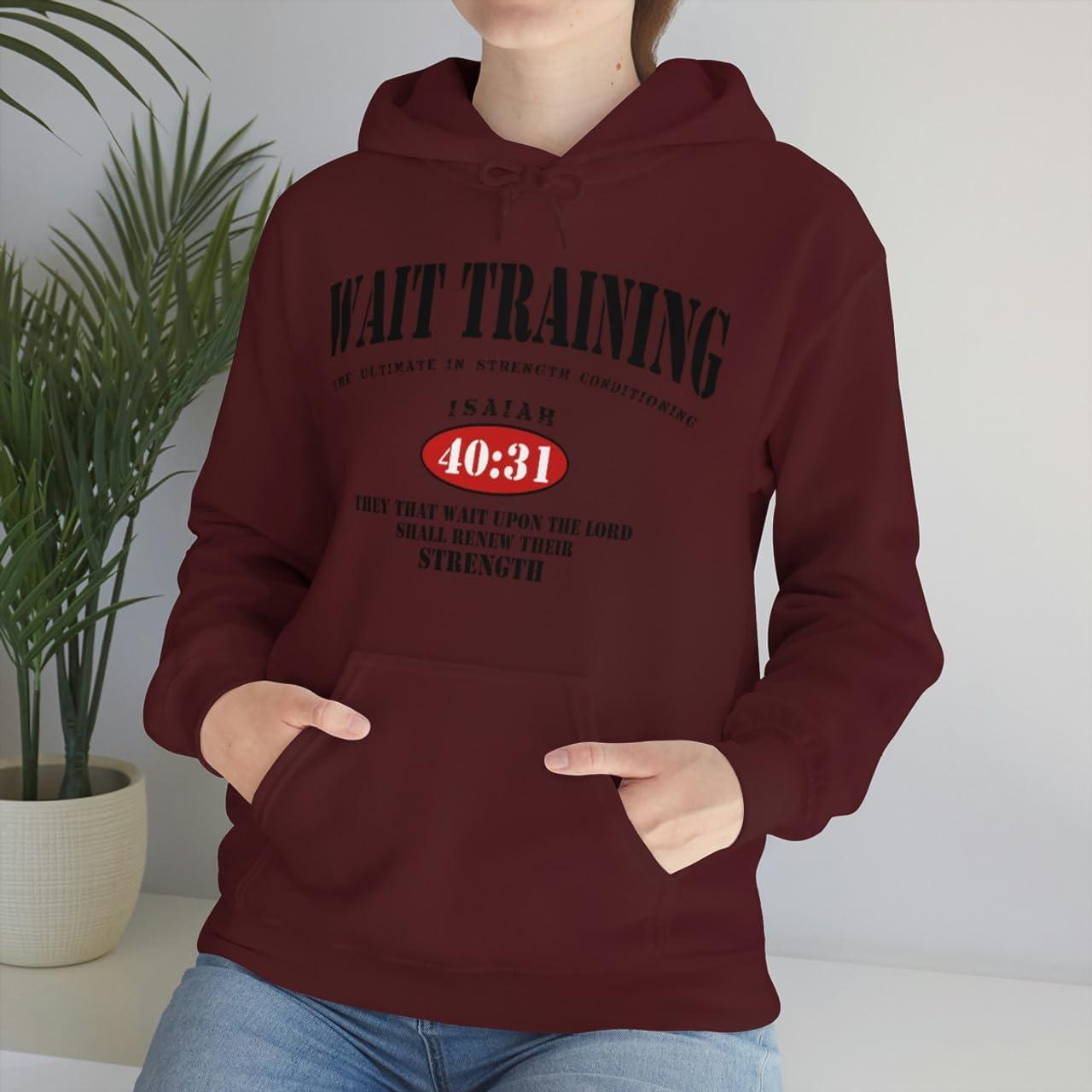 imageWait Training The Ultimate In Strength Training HoodieMaroon
