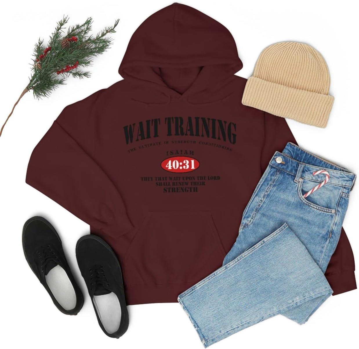 imageWait Training The Ultimate In Strength Training HoodieMaroon