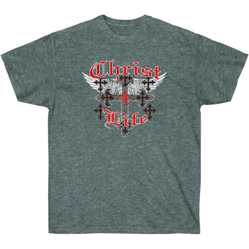 imageChrist 4 Life Christian TShirtDark Heather