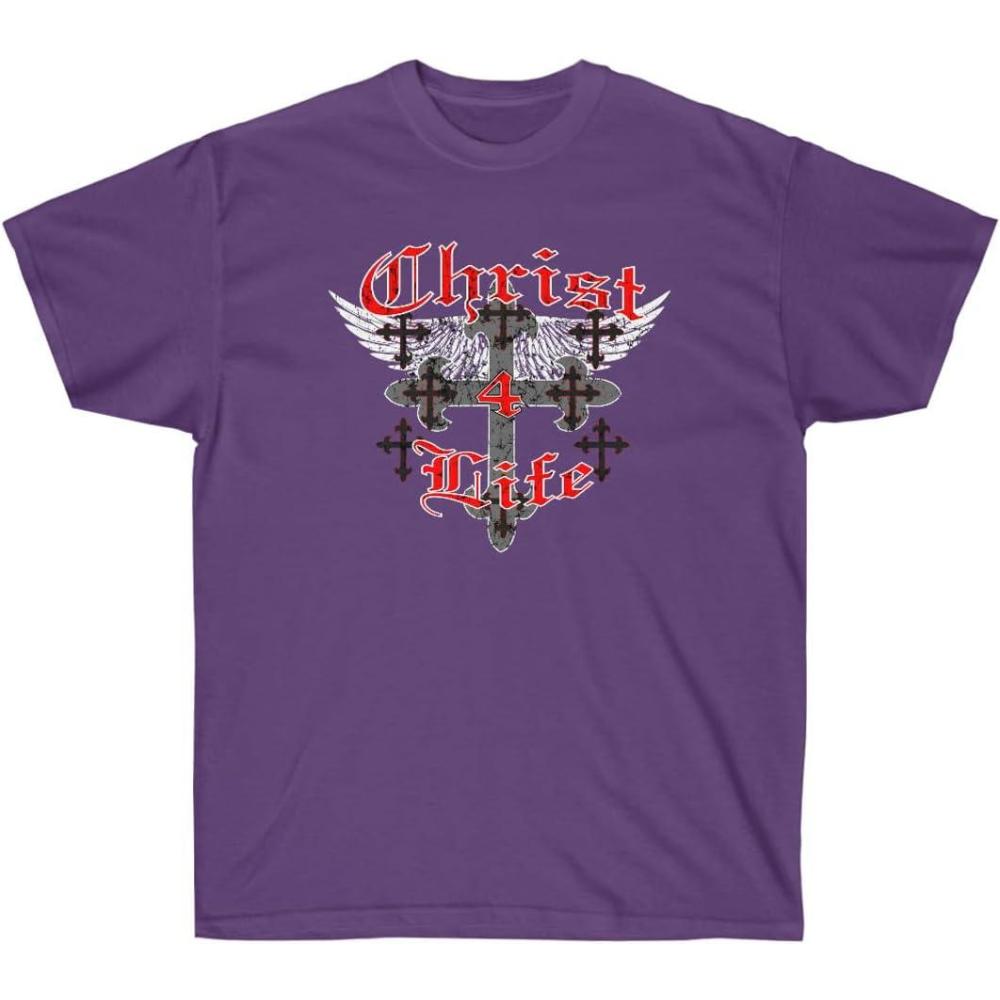 imageChrist 4 Life Christian TShirtPurple
