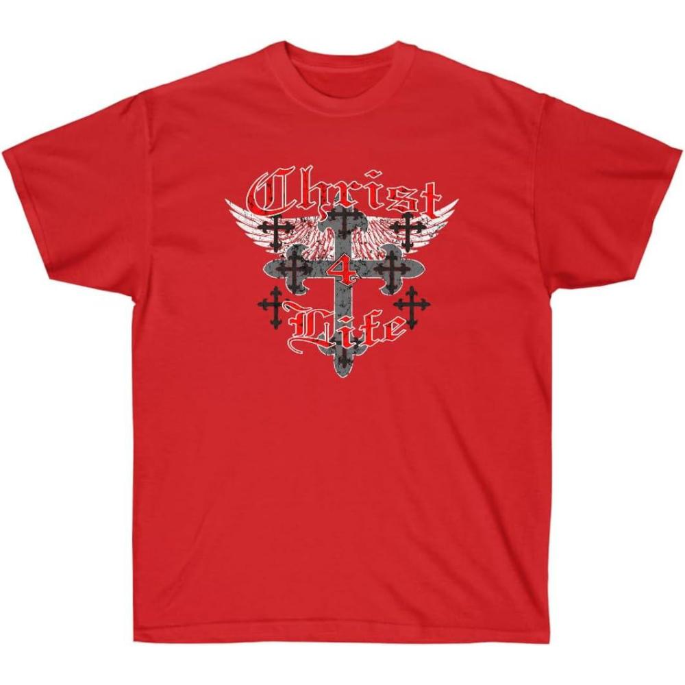 imageChrist 4 Life  Christian TShirtRed