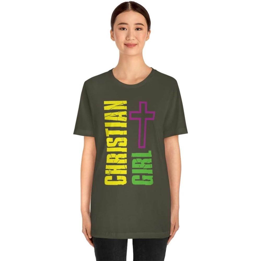 imageChristian Girl Unisex Jersey Short Sleeve TeeArmy