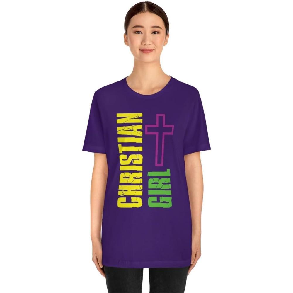 imageChristian Girl Unisex Jersey Short Sleeve TeeTeam Purple