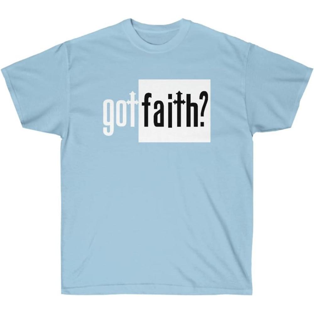 imageGot Faith Christian TShirtLight Blue