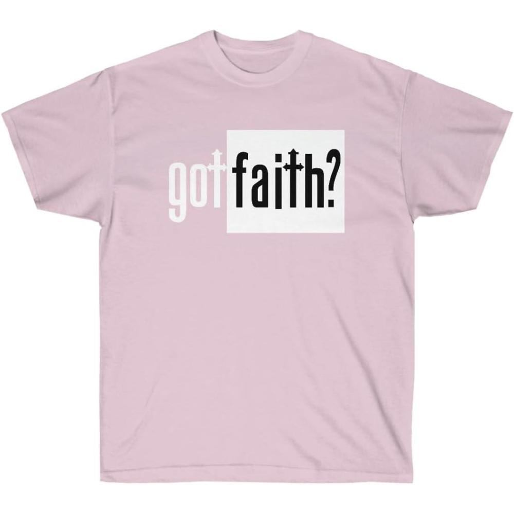 imageGot Faith Christian TShirtLight Pink