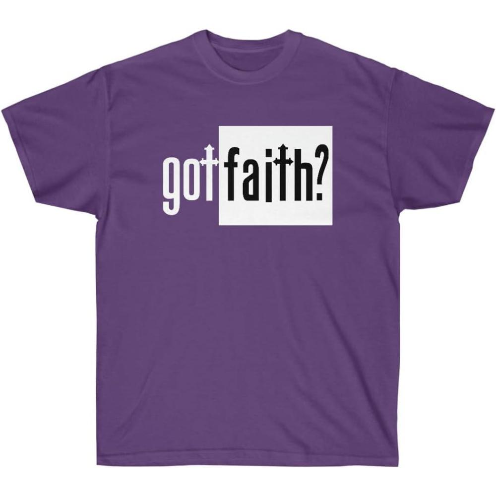 imageGot Faith Christian TShirtPurple