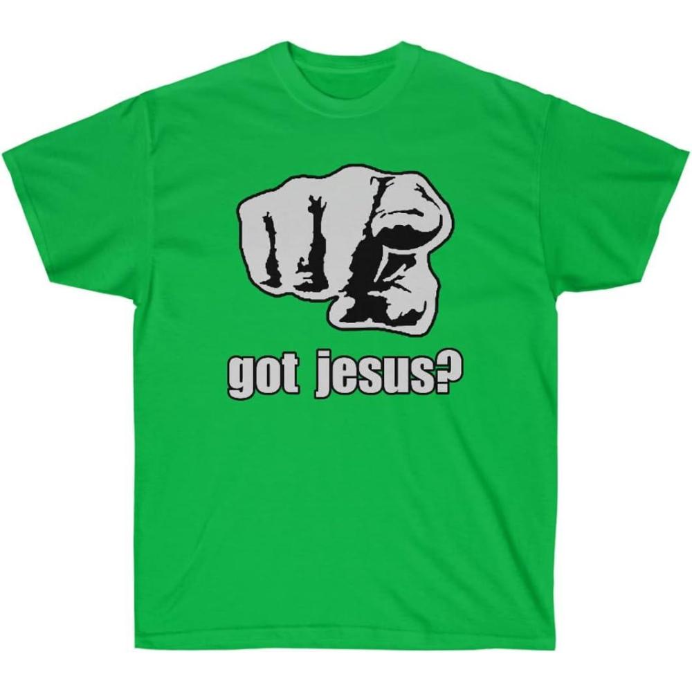 imageGot Jesus Pointer Christian TShirtIrish Green