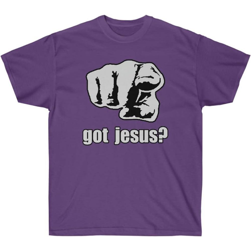 imageGot Jesus Pointer Christian TShirtPurple