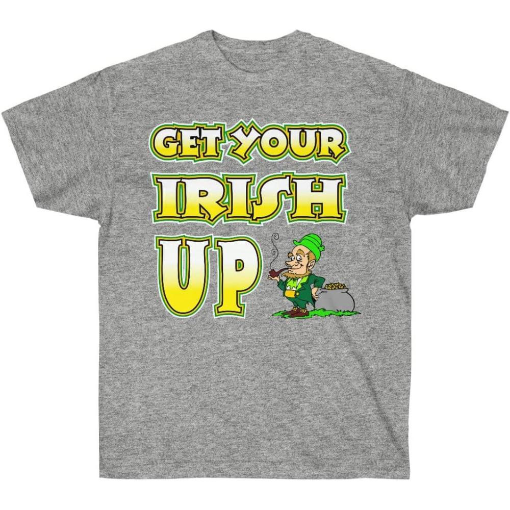 imageGreekgear Get Your Irish Up St Patricks Day Irish TShirtSport Grey