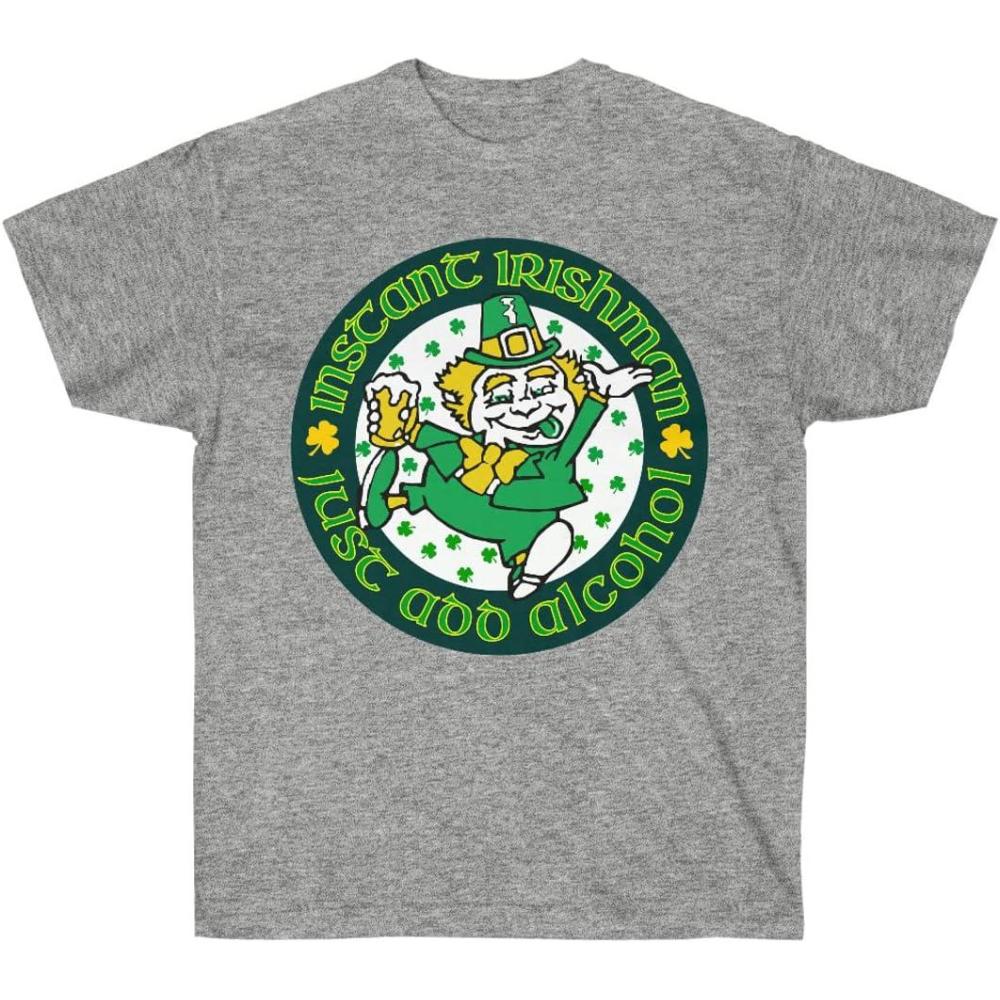 imageGreekgear Instant Irishman Just Add Alcohol St Patricks Day Irish TShirtSport Grey