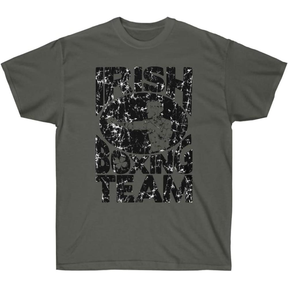 imageGreekgear Irish Boxing Team St Patricks Day Irish TShirtDark Heather