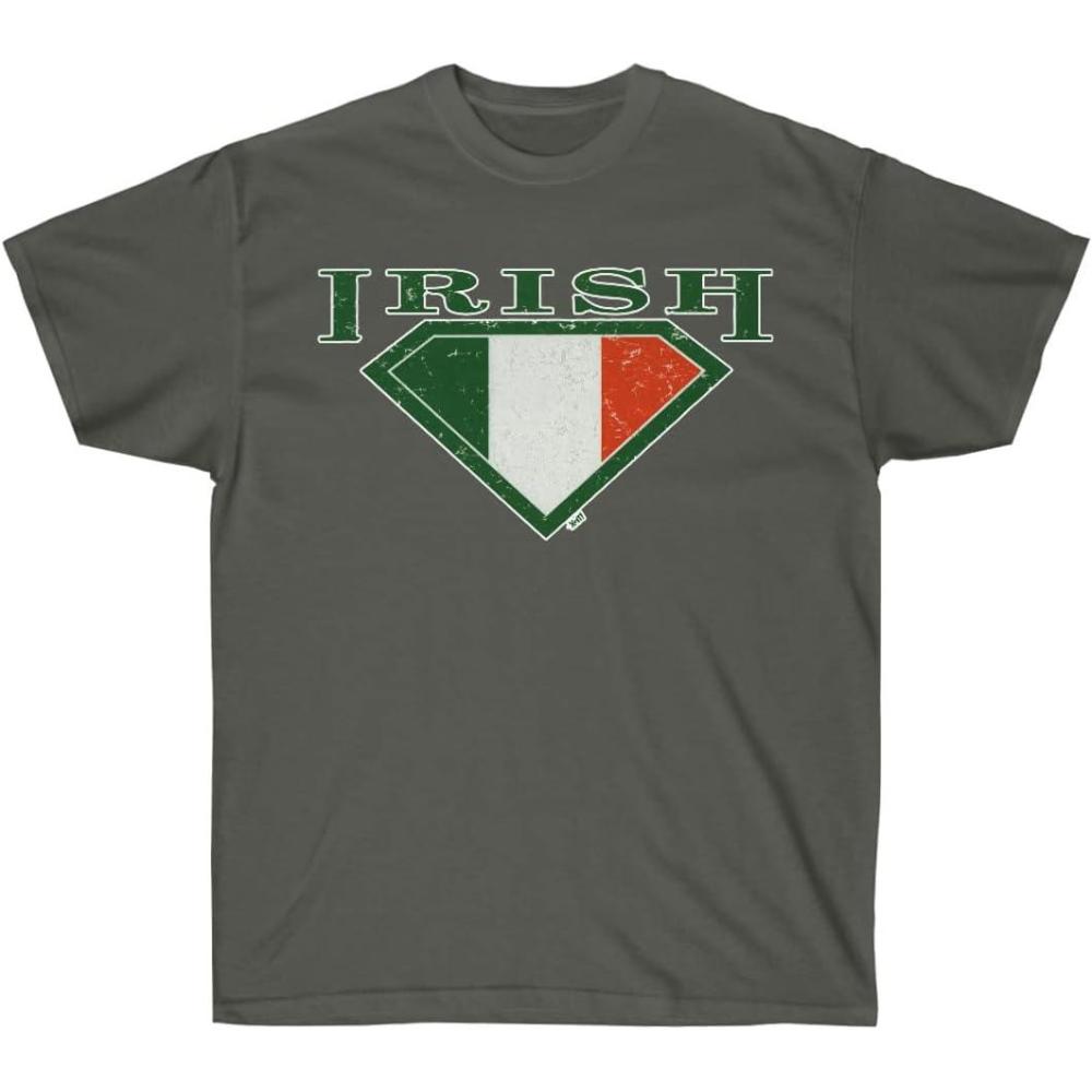 imageGreekgear Irish Super St Patricks Day Irish TShirtDark Heather