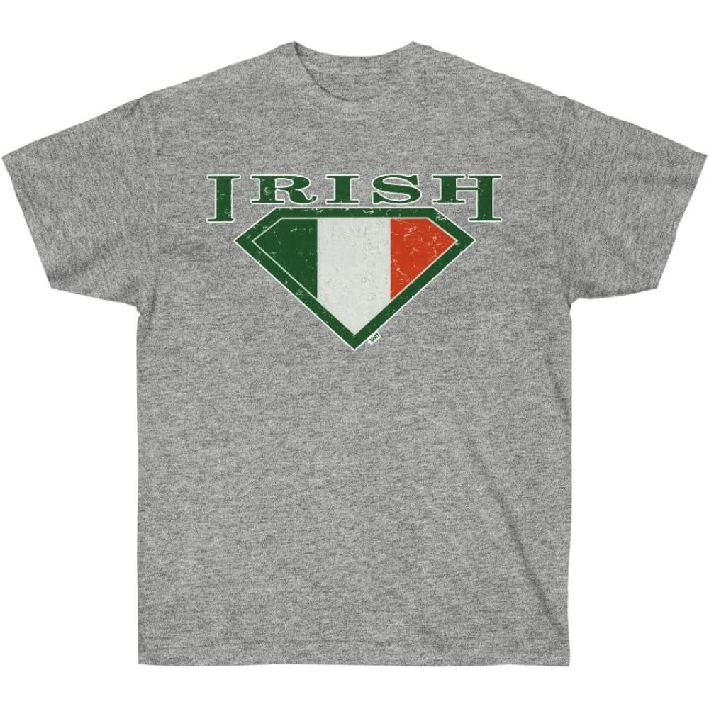 imageGreekgear Irish Super St Patricks Day Irish TShirtSport Grey