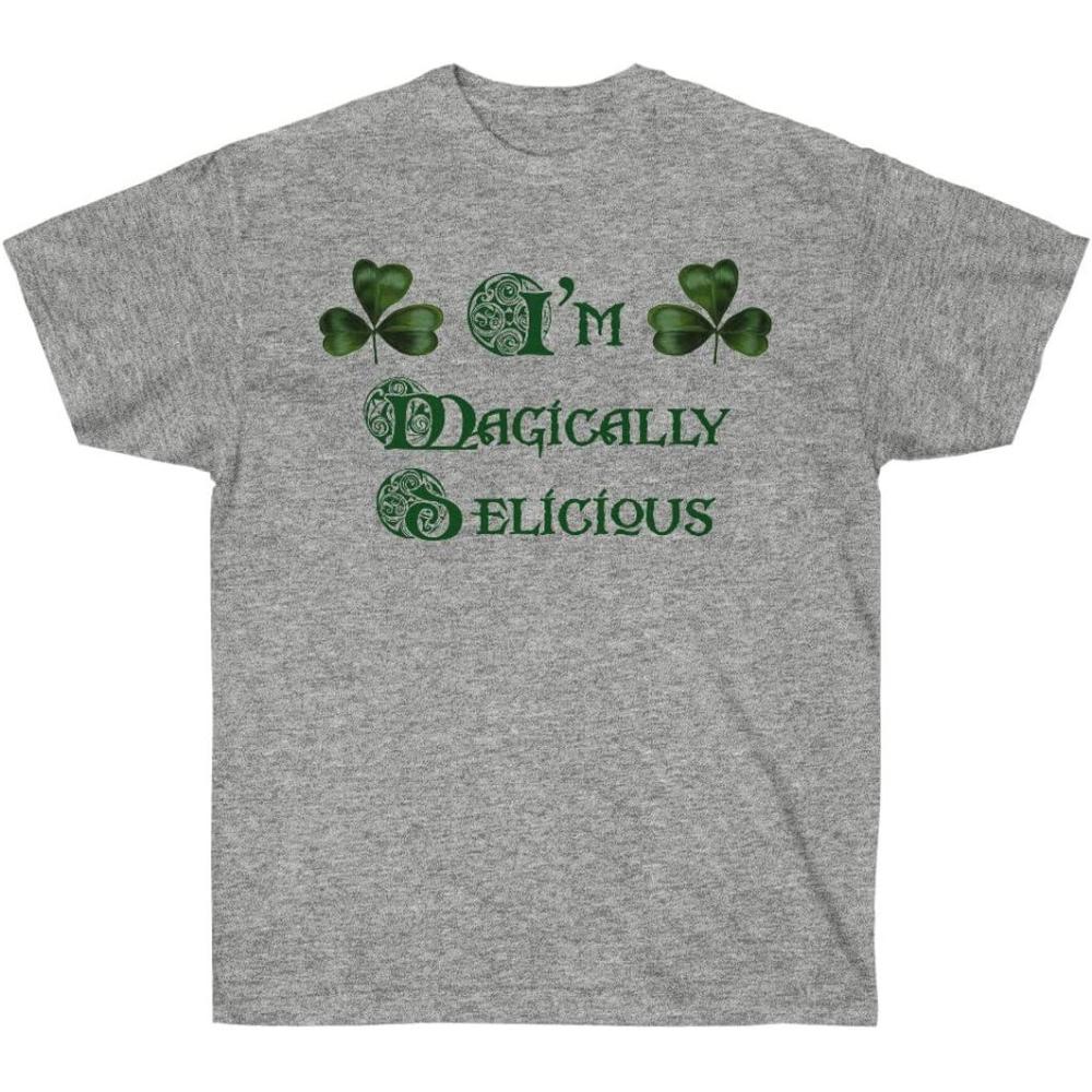 imageIm Magically Delicious  St Patricks Day Irish TShirtSport Grey